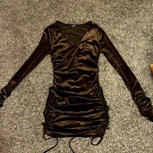 Fashion Nova Brown Bodycon dress
